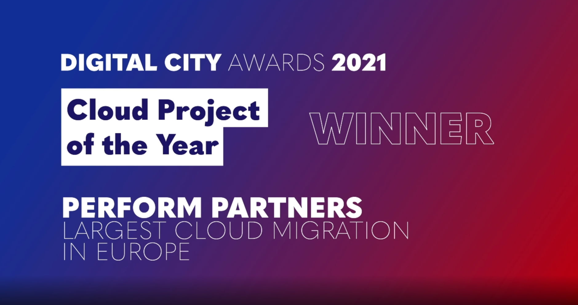 Win Cloud Project of the Year Award