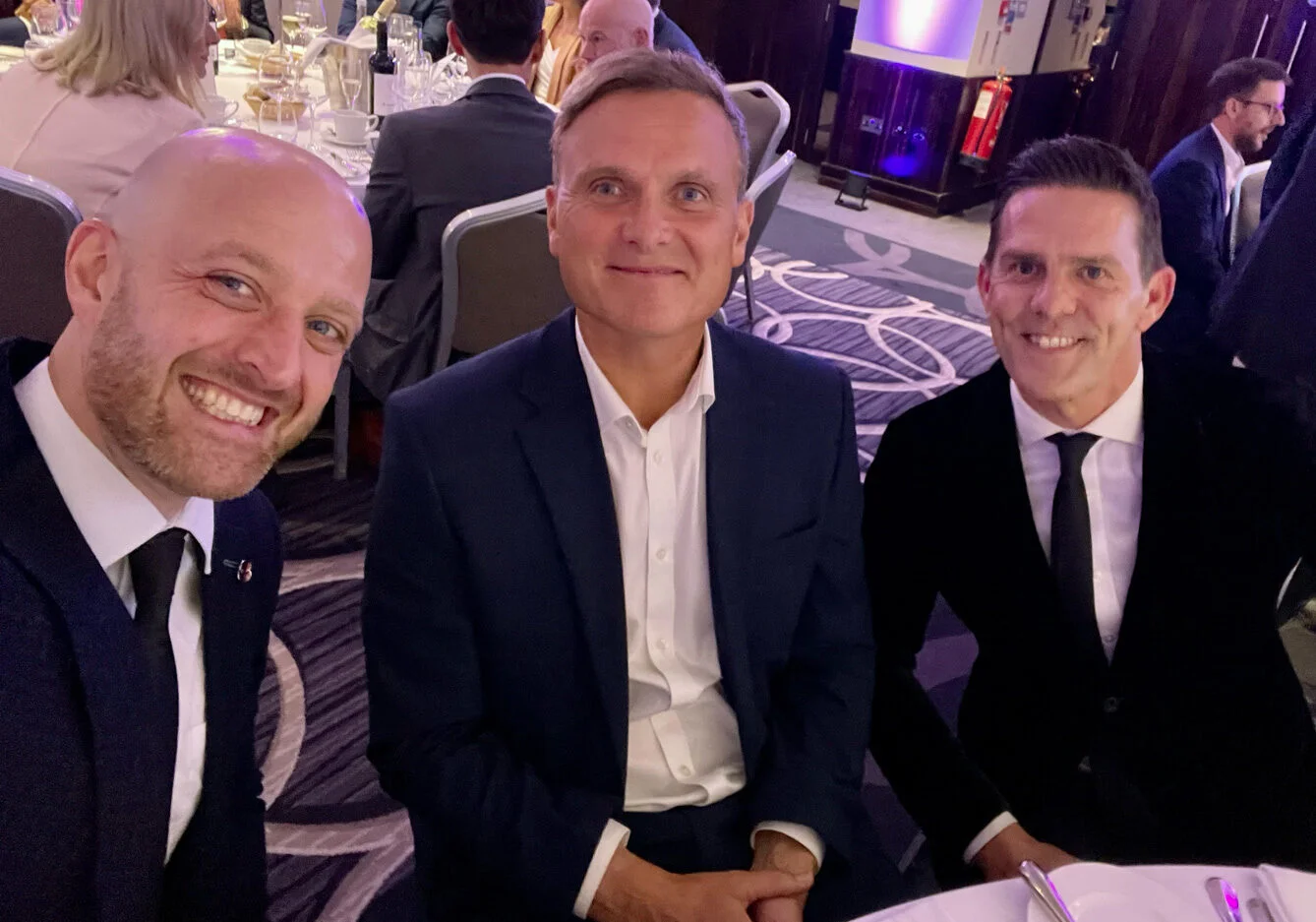Shaun, Mark and Rob of Perform Partners at Cloud Excellence Award