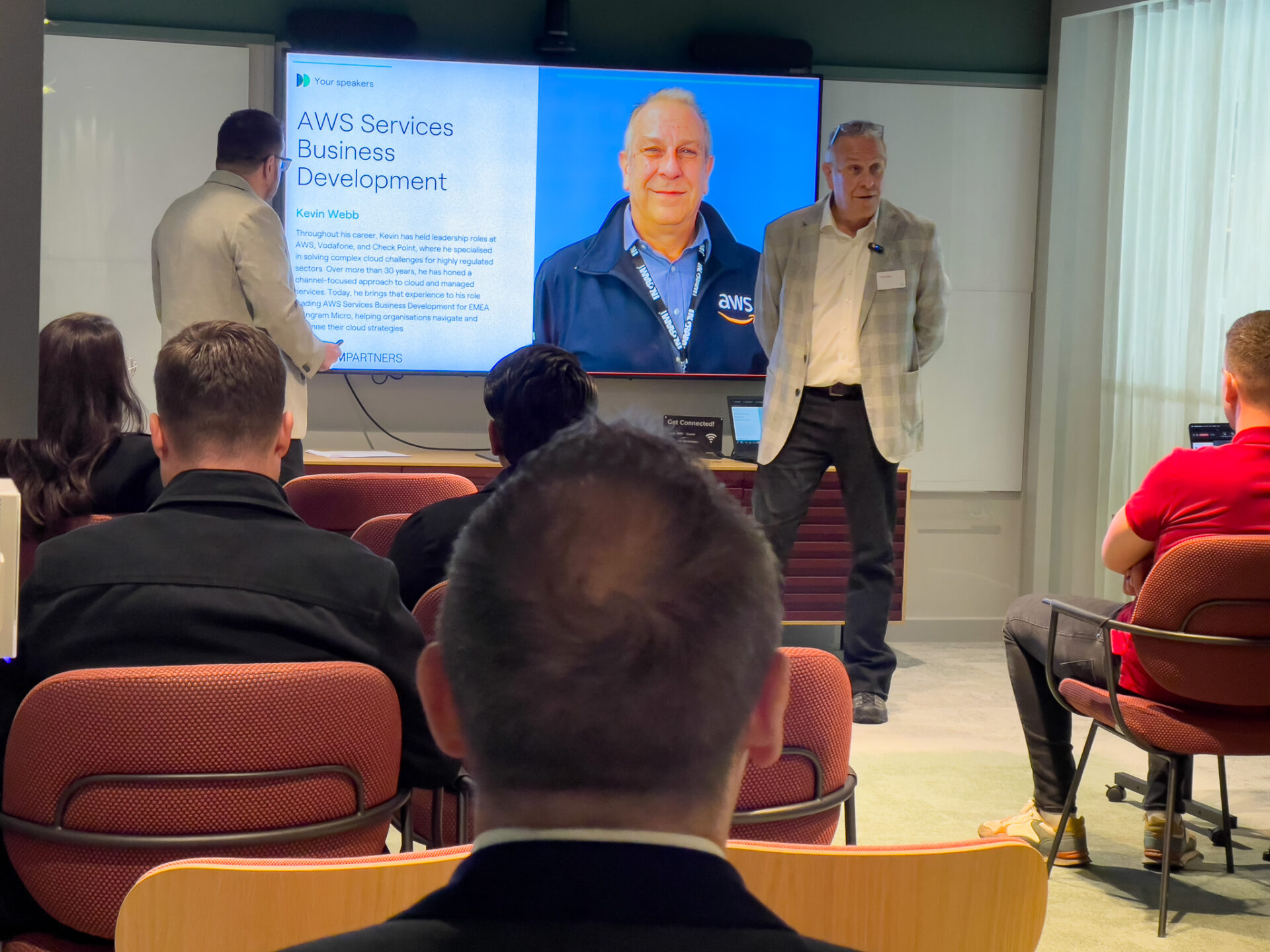 Paul Rhodes Perform Partners and Kevin Webb Ingra Micro presenting at Leeds Digital Festival in 2025