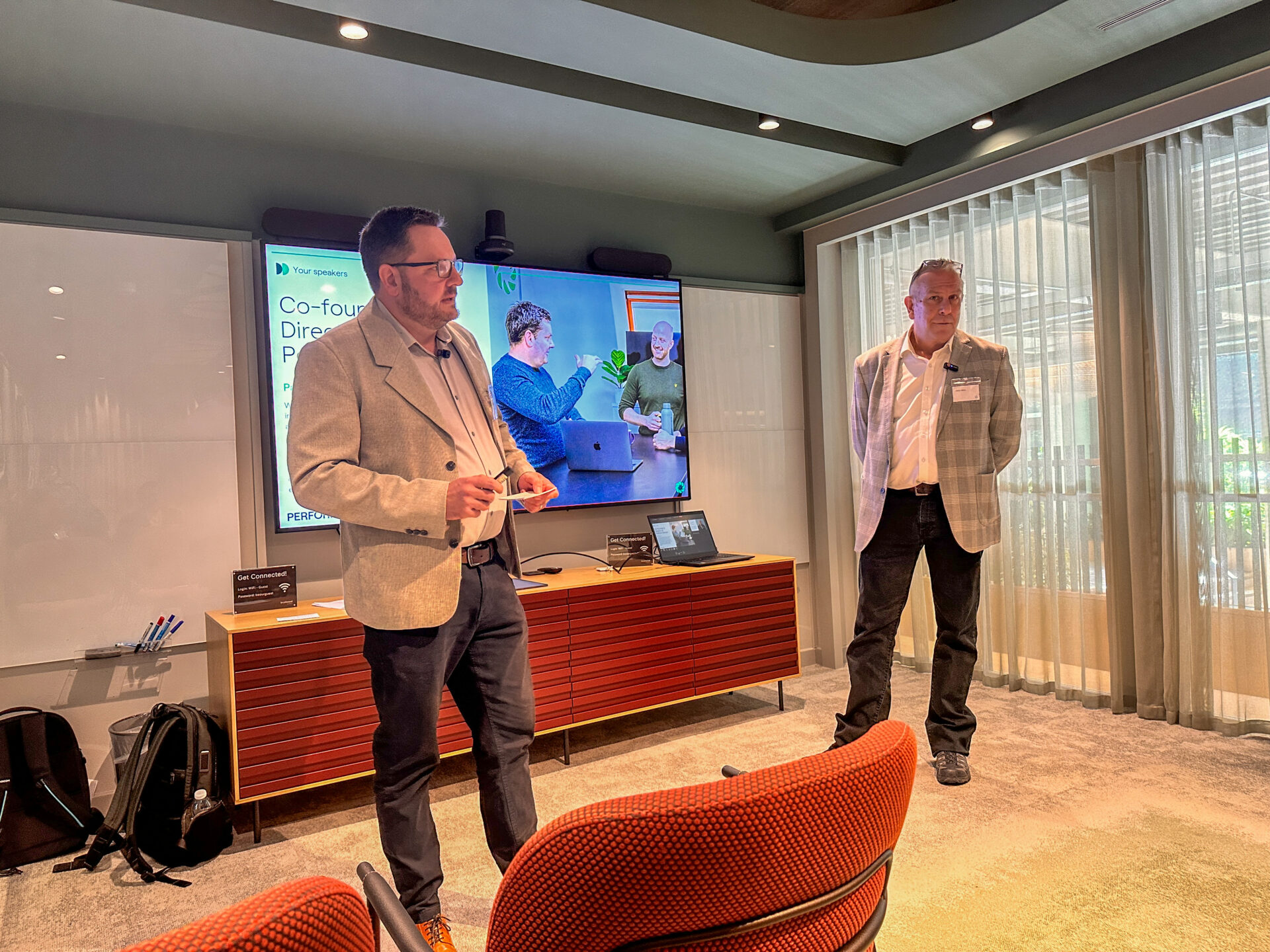 Paul Rhodes and Kevin Webb presenting at Leeds Digital Festival 2025