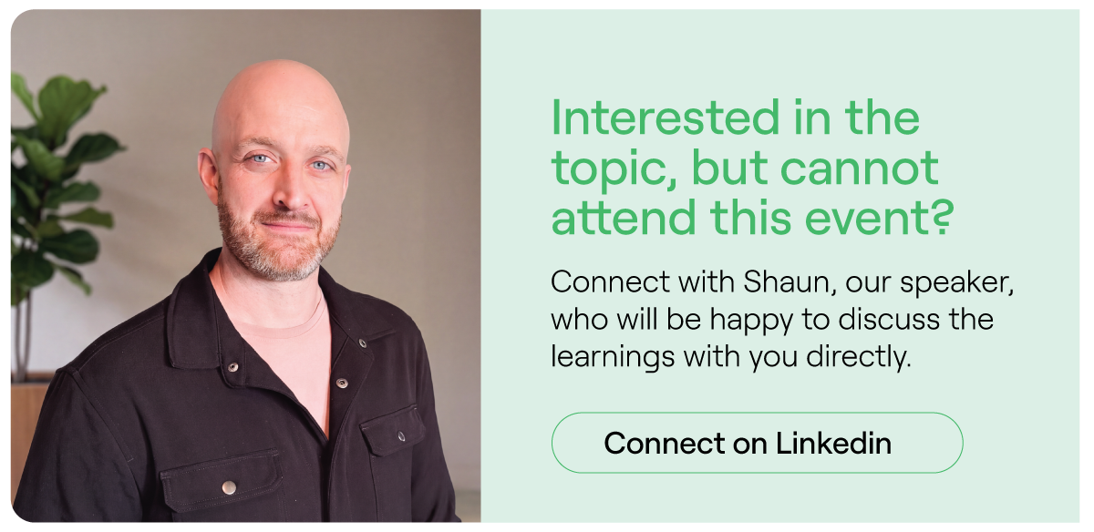 Connect with Shaun Walsh on Linkedin - LDF26 Banner