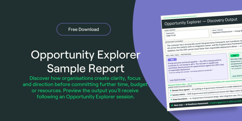 Opportunity Explorer Sample Report FREE Downlaod from Perform Partners