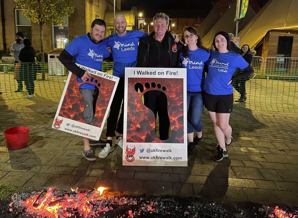 Fire Walk Perform Partners for Leeds Mind